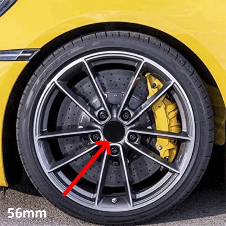 Capace roți - Set 4 capace centrale pentru jante aliaj diametru 56 mm culoare negru – IoArtify.ro