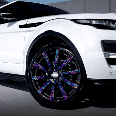 Folii colantare jante - Set 4 Folii Imprimate Outdoor cu EcoSolvent autoadezive pentru decorarea jantelor auto diametru 60 cm model FJT-42 – IoArtify.ro
