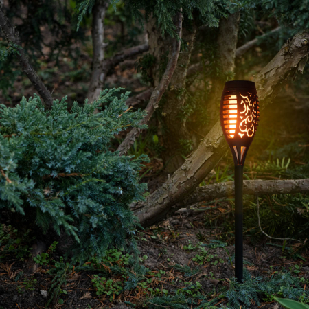 Set 4 Lămpi Solare de Grădină Tip "Torta" cu 12 LED-uri – Iluminat Atmosferic și Durabil pentru Exterior [1]