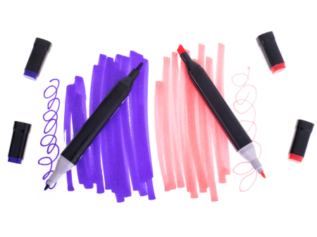 Set 48 Markere cu 2 Capete si Geanta de Depozitare Contin Alcool 15 cm Multicolor 14 x 11 x 17.5 cm – IoArtify.ro [6]