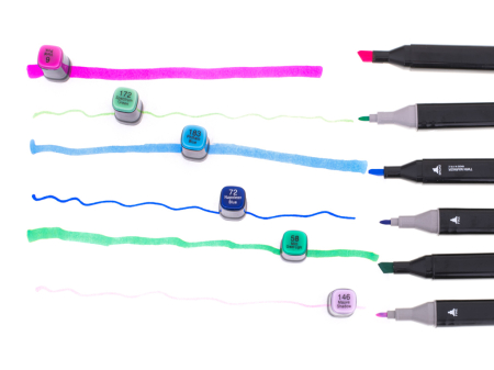 Set 48 Markere cu 2 Capete si Geanta de Depozitare Contin Alcool 15 cm Multicolor 14 x 11 x 17.5 cm – IoArtify.ro [5]