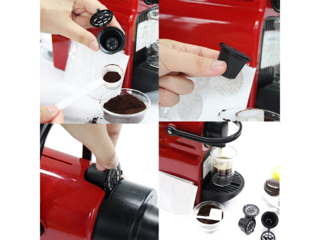 Set 5 Capsule Reutilizabile Eco, Inox & Plastic, Compatibile Nespresso – Economisește și Protejează Mediul! [6]