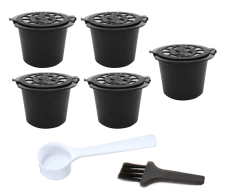 Set 5 capsule reutilizabile pentru Aparatele de Cafea Nespresso capacitate 5 grame – IoArtify.ro [2]
