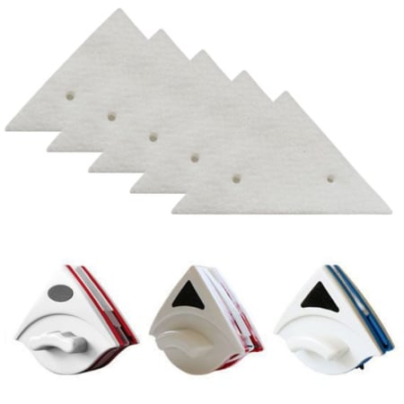 Pachete Promoționale - Set 5 Rezerve pentru Stergator Dublu cu Magnet pentru Curatarea Geamurilor cu Grosime intre 3 si 18 mm Alb – IoArtify.ro