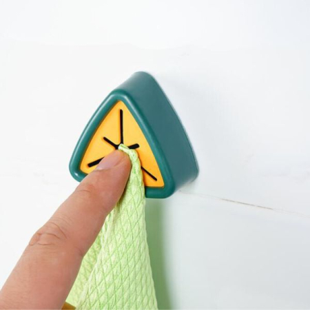 Set 5 Suporti pentru Prosop de Baie sau Bucatarie Impermeabili si Autoadezivi cu Sistem Push Free 5 x 2.3 cm Verde – IoArtify.ro [3]