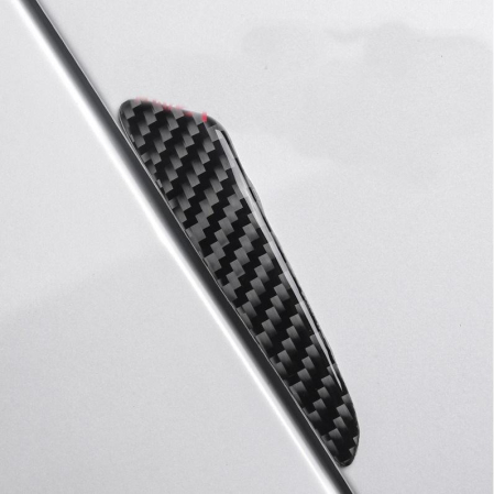 Set 8 Elemente de Protecție Ușă "Imitatie Carbon" Negru, Autoadezive și Flexibile [2]