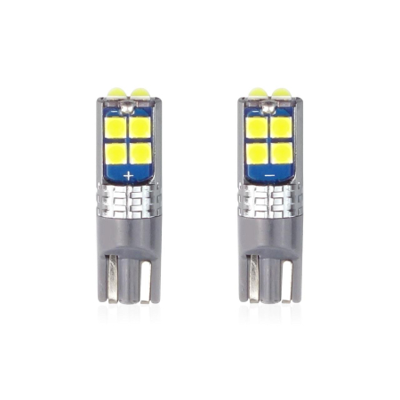 Electrice si Electronice Auto - Set Becuri LED CANBUS T10 W5W 10 SMD Alb pentru Off-Road și Competiții Auto - Compatibil, Puternic și Durabil