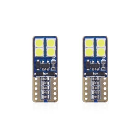 Electrice si Electronice Auto - Set Becuri Auto LED CANBUS W5W Alb 12/24V pentru Off-Road și Competiții — Compatibil, Puternic și Modern