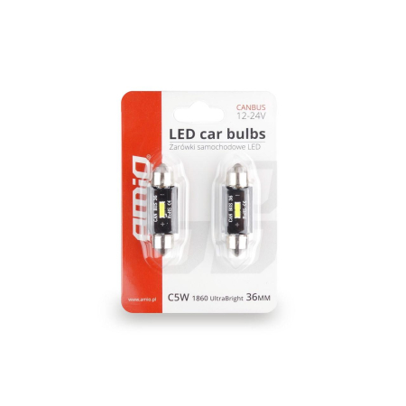 Set Becuri LED CANBUS C5W 36mm Alb 12/24V pentru Auto, Off-road și Competiții Sportive [1]