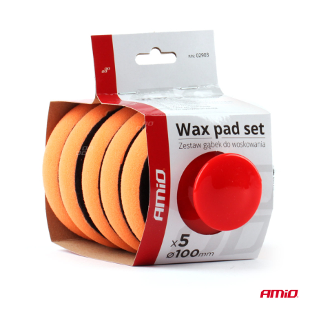 Set bureți pentru curățare, polisare și șlefuire, 5x100mm + suport Velcro – perfect pentru suprafețe lăcuite, cauciuc, plastic, vinil și piele [5]