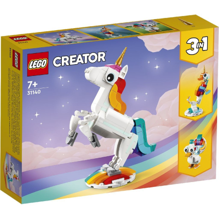 Seturi de constructie si cuburi - Lego Creator Unicorn Magic 31140 set construcție 3 în 1 - IoArtify.ro