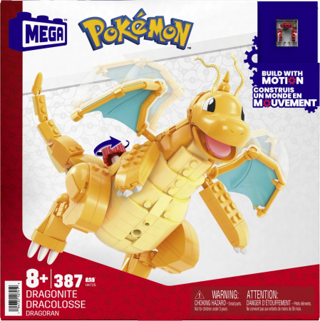 JOCURI SI JUCARII - Pokemon Mega Set de Constructie Dragonite 500 piese compatibil LEGO - IoArtify.ro