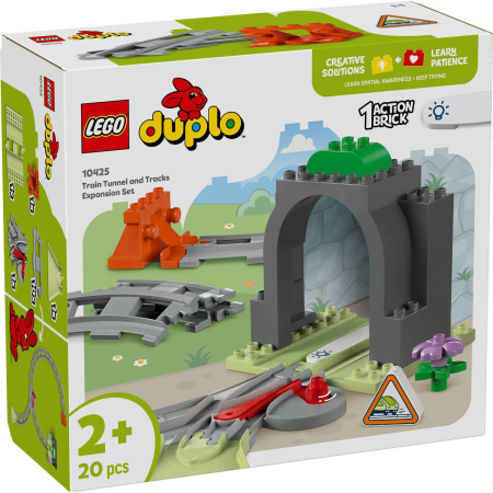 JOCURI SI JUCARII - Lego Duplo Set de Extindere Tunel cu Sine de Cale Ferata 10425 cu 14 piese - IoArtify.ro