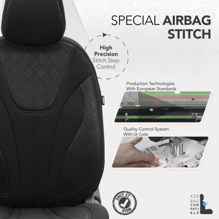 Set Huse Scaun Auto Premium Universale, Nefracționate, Otom Ruby Design 1201 – Protecție și Durabilitate Excepțională [4]