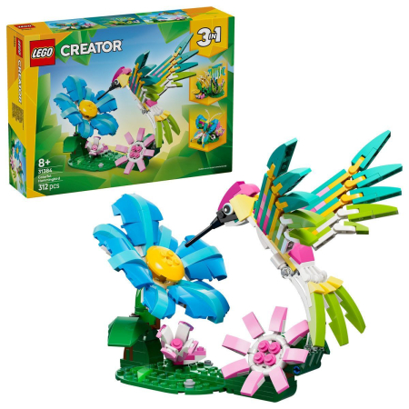 JOCURI SI JUCARII - Lego Creator Animale Salbatice Colibri Colorat 31384 set construcție 213 piese - IoArtify.ro
