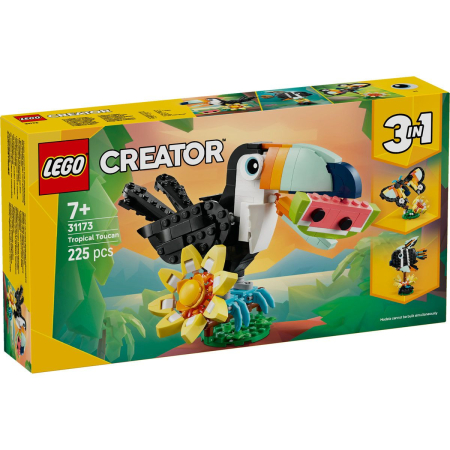 JOCURI SI JUCARII - Lego Creator Animale Salbatice Tucan Tropical 31173 set constructie 213 piese - IoArtify.ro