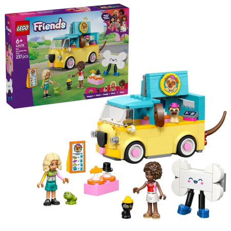JOCURI SI JUCARII - Lego Friends Furgoneta cu Accesorii pentru Animale de Companie 42678 set 258 piese - IoArtify.ro