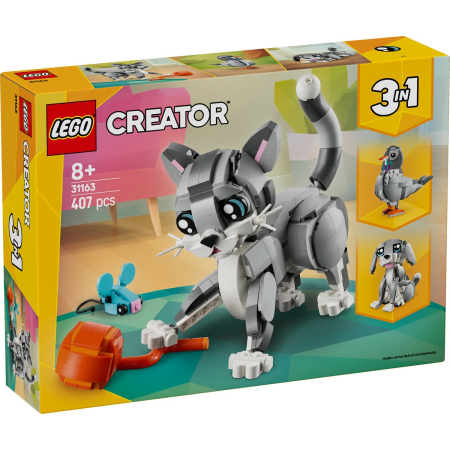 JOCURI SI JUCARII - Lego Creator Pisica Jucausa 31163 set constructie 3 modele - IoArtify.ro