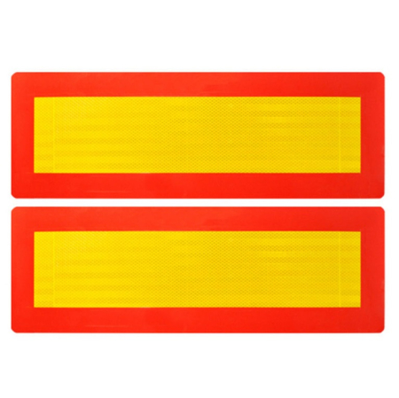 Avertizare & siguranță (Plăci & Stickere) - Set placute reflectorizante pentru camioane VEHICUL LUNG cu dimensiuni 50x10 cm - IoArtify.ro