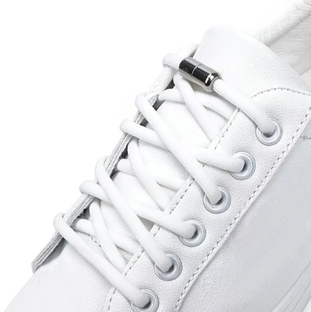 Sireturi elastice SMART pentru incaltaminte cu clema metalica culoare alba lungime reglabila – IoArtify.ro [1]