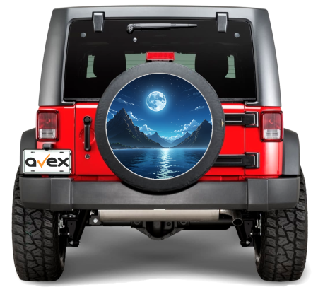 Sticker roată rezervă - Sticker Auto Roata de Rezerva rezistenta la intemperii si raze UV diametru 55 cm – IoArtify.ro