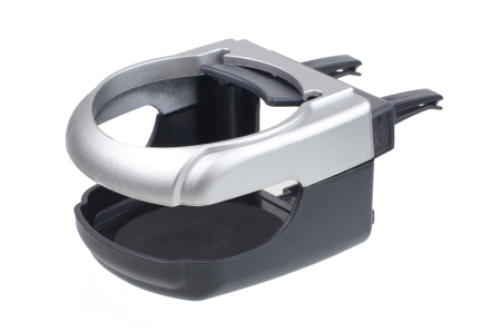 Suport auto universal pentru pahare montaj in grila de ventilatie culoare argintiu DH-04 cu prindere fixa – IoArtify.ro [1]