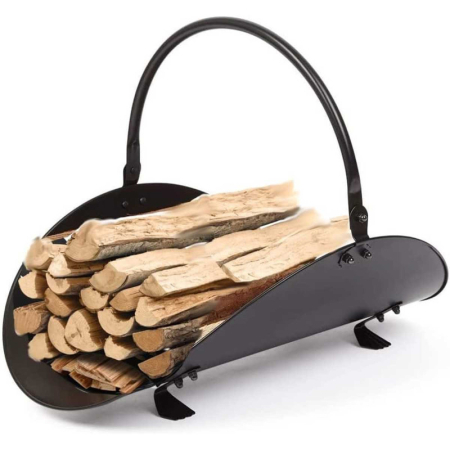 Suport de Depozitat Lemne Pentru Semineu Aliaj Forjat 48 cm Negru – IoArtify.ro [1]