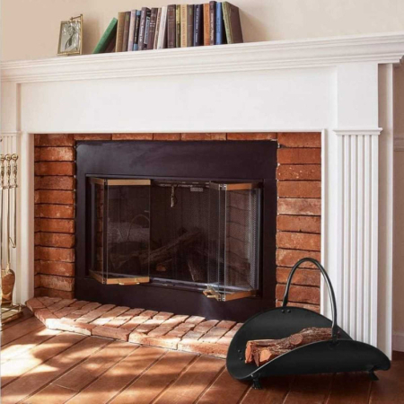 Suport de Depozitat Lemne Pentru Semineu Aliaj Forjat 48 cm Negru – IoArtify.ro [3]