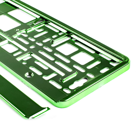 AUTO, MOTO & TRANSPORT - Suport numar inmatriculare din plastic calitate Premium culoare verde rezistent la intemperii – IoArtify.ro