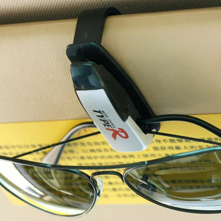 Organizatoare auto - Suport ochelari universal pentru parasolar AVX-KX9549 cu prindere ajustabilă - IoArtify.ro