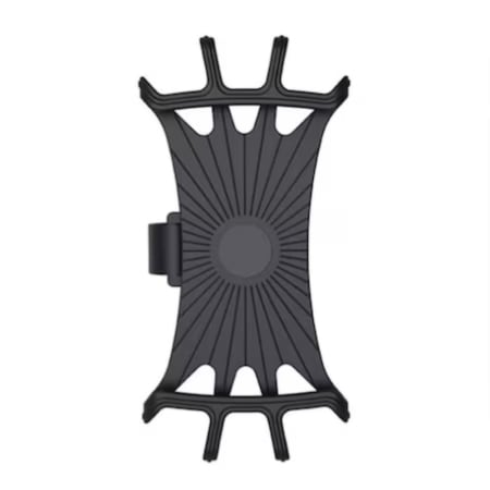 Biciclete - Suport universal din silicon pentru Telefoane cu Display pana la 8 inch flexibil si montaj pe ghidon negru – IoArtify.ro