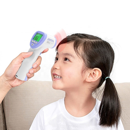 Accesorii Diverse pentru Ingrijire - Termometru electronic cu infraroșu, contactless, rapid și precis pentru întreaga familie, afișaj LCD și funcție memorie