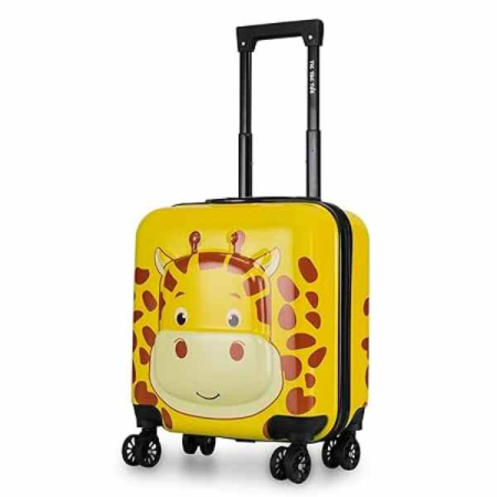 Papetarie - Troler Girafa pentru Copii - Design Vesel, Rezistent și Ușor de Manevrat pentru Vacanțe și Excursii