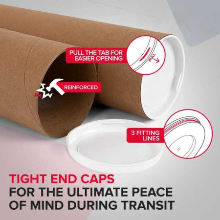 Set 2 Tuburi din Carton pentru Protecție și Transport Documente și Proiecte – Durabile și Sigure [3]