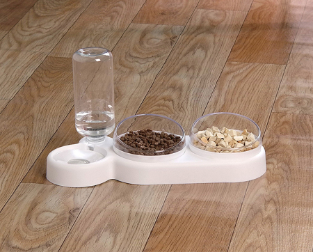 Vas Dublu Inclinat pentru hranire pisici cu Dispenser Apa AVX-AG684E capacitate 1.5 litri – IoArtify.ro [5]
