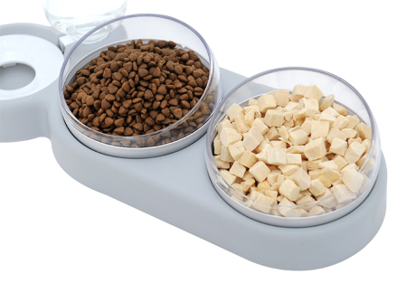 Vas Dublu Inclinat pentru hranire pisici cu Dispenser Apa AVX-AG684E capacitate 1.5 litri – IoArtify.ro [1]