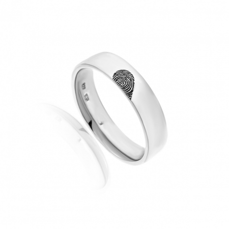 Verigheta personalizată din Argint 925 cu amprente – cadou unic și elegant pentru dragoste adevărată [2]