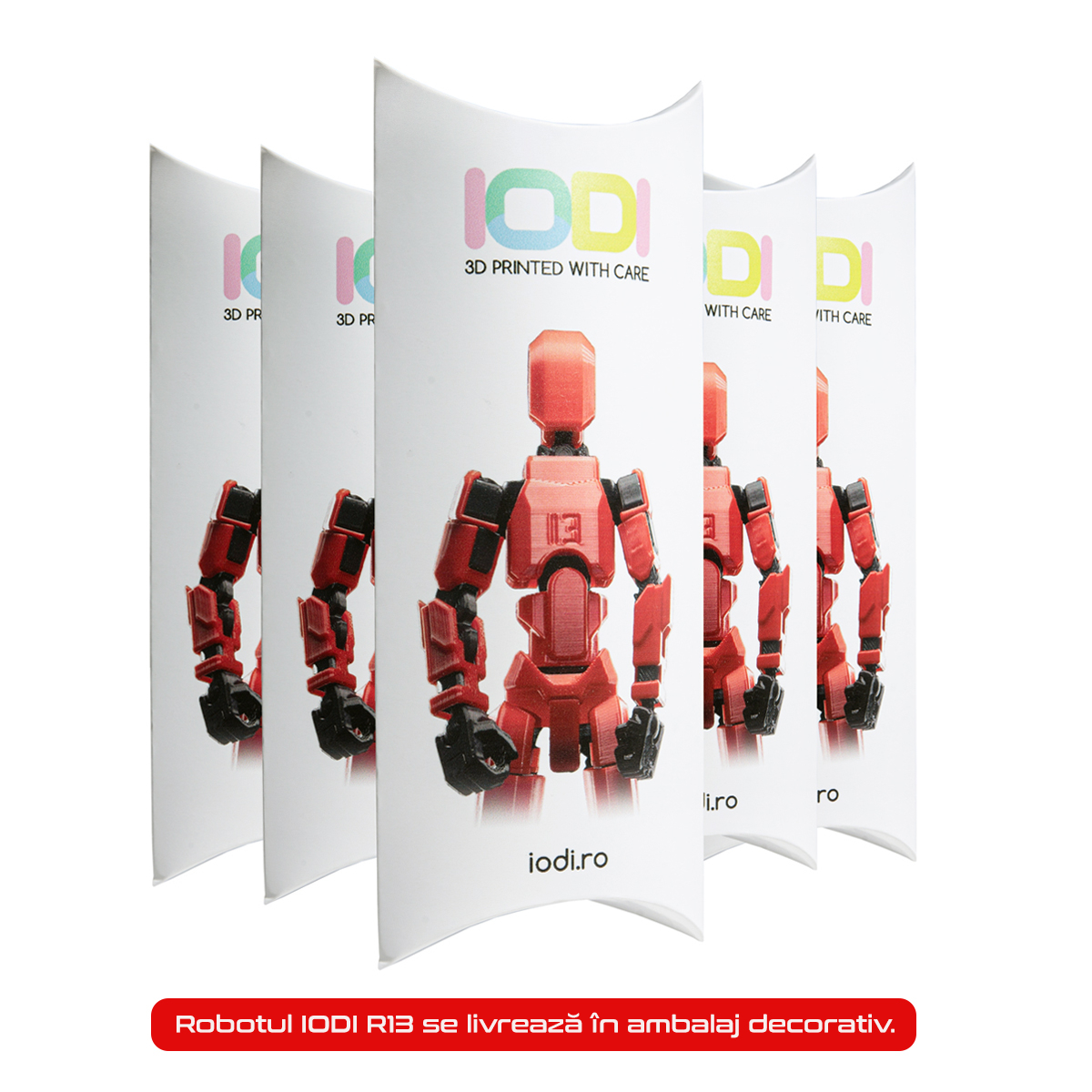 Robot jucarie cu articulatii R13, 16, 5cm, imprimat 3D, complet asamblat -Cobalt Albastru Metalizat [6]