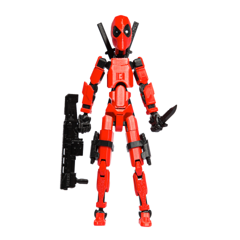Robot R13 - Robot figurina cu articulatii tip Deadpool, 16,5 cm, imprimat 3D, complet asamblata