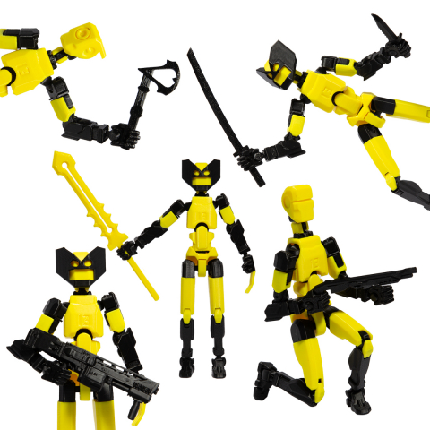Robot figurina cu articulatii tip Wolverine, 16,5 cm, imprimat 3D, complet asamblata [5]