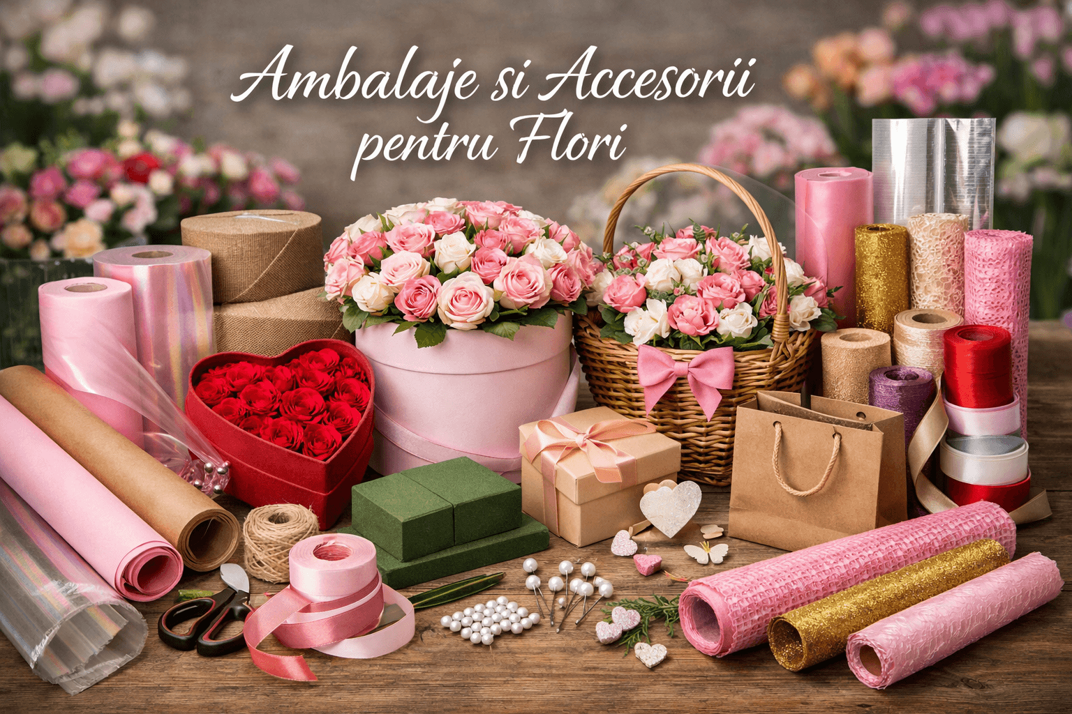 Ambalaje și Accesorii pentru Flori
