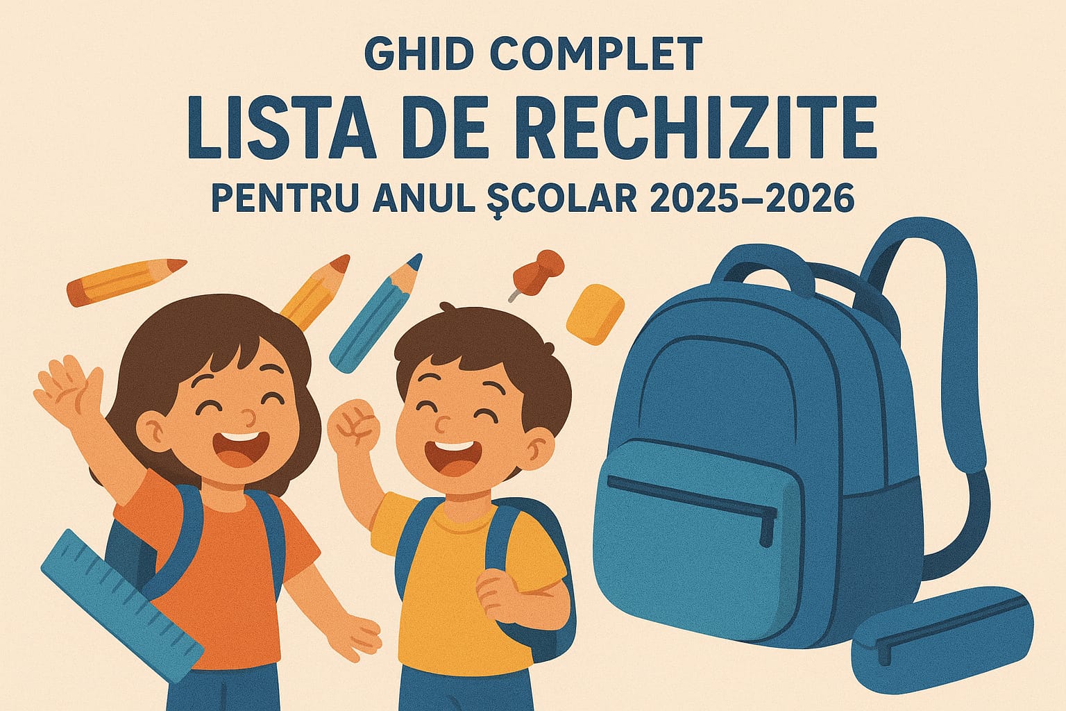 🎒 Ghid complet: Lista de rechizite pentru anul școlar 2025–2026