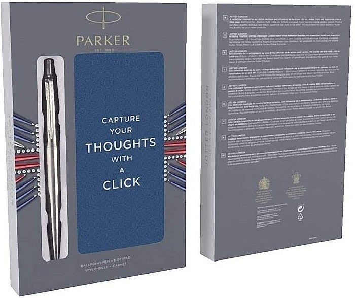 PARKER SET PIX JOTTER STEEL + NOTES 160245 [6]