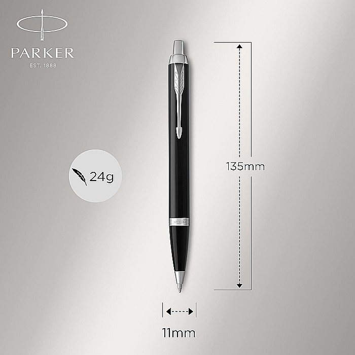 PARKER SET IM DUO STANDARD BLACK-SILVER STILOU + PIX CT 160390 [3]