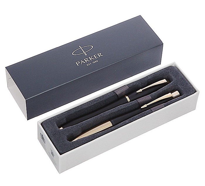 PARKER SET URBAN DUO STILOU + ROLLER GT, PENITA M, MATTE BLACK WITH GOLD 160392 [2]