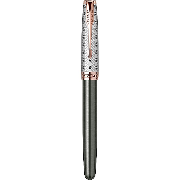 PARKER STILOU SONNET PREMIUM METAL , GRI GT, PENITA F 18K 160414 [3]