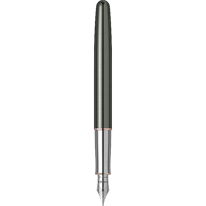 PARKER STILOU SONNET PREMIUM METAL , GRI GT, PENITA F 18K 160414 [4]