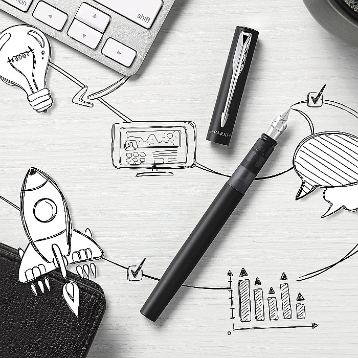 PARKER STILOU VECTOR XL NEGRU-ARGINTIU CT 160314 [7]