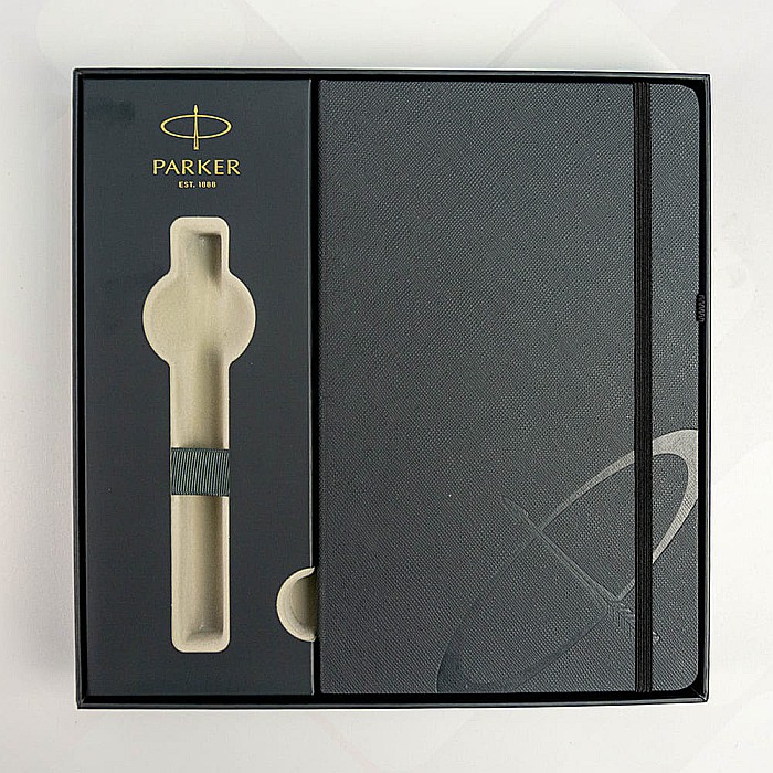 PARKER PREMIUM NOTES CU ELASTIC NEGRU + CUTIE CADOU 161040 [3]