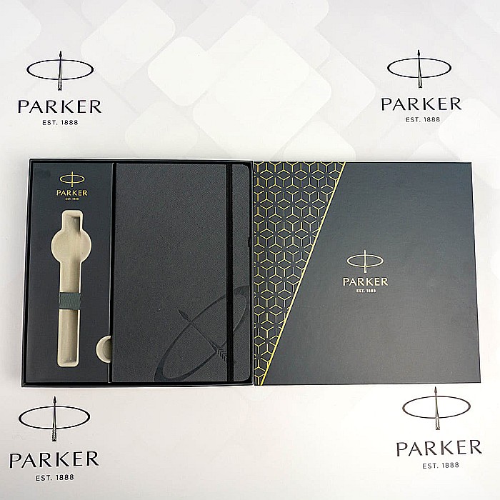 PARKER PREMIUM NOTES CU ELASTIC NEGRU + CUTIE CADOU 161040 [4]